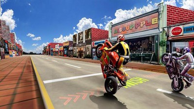 轮班摩托车疯狂赛车游戏截图2