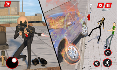 火柴人杀手特工447游戏截图2