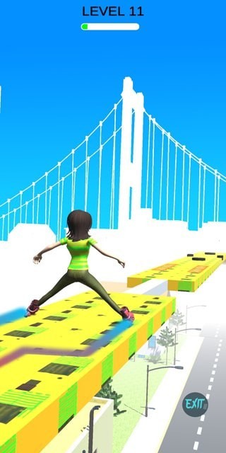 滚轴天车滑冰游戏截图1