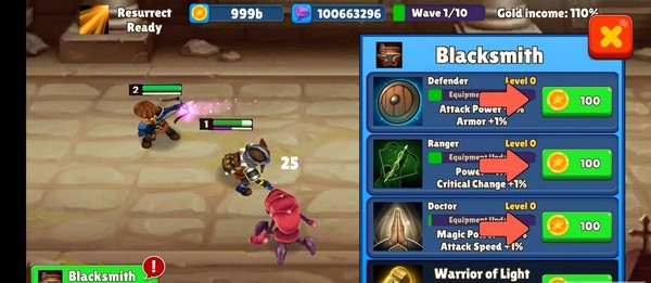 空闲战士故事游戏截图1