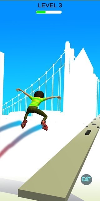 滚轴天车滑冰游戏截图3