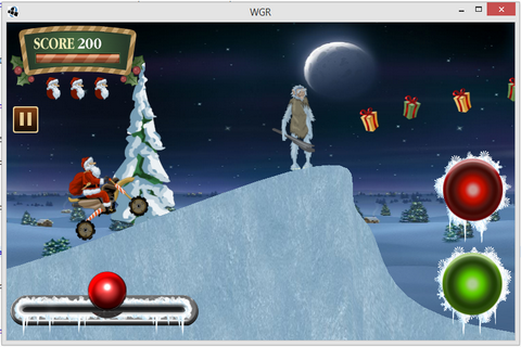 圣诞老人骑车-游戏截图1