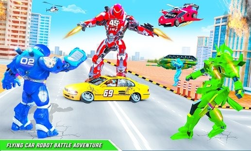 飞行直升机警察游戏截图1