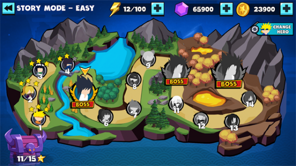 火柴人火影大战游戏截图2