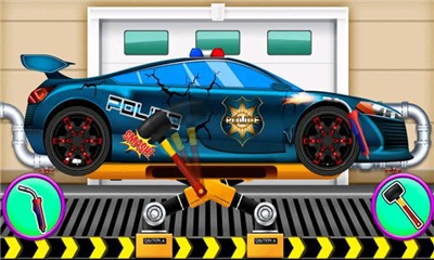 警察洗车清理-游戏截图1