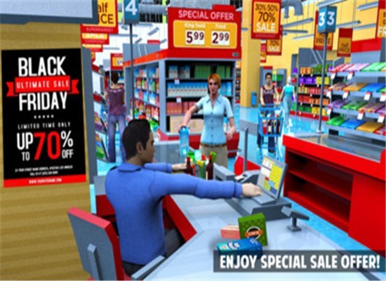 女生超市疯狂购物游戏截图2