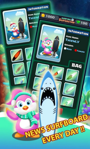 梦幻企鹅太空冲浪游戏截图2