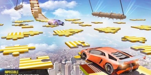 超级匝道汽车特技赛车游戏截图1