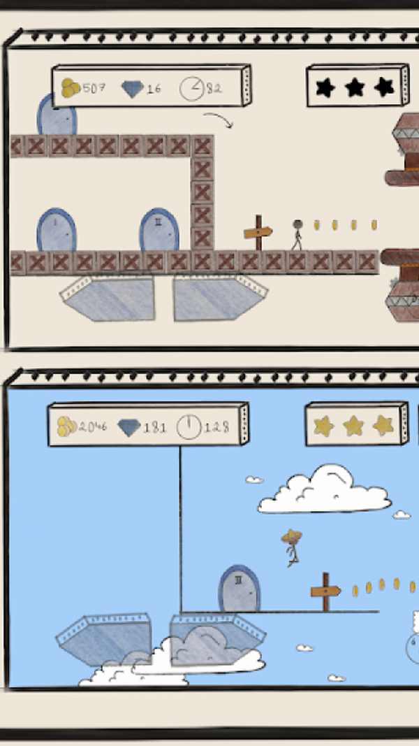 火柴人障碍冒险游戏截图2