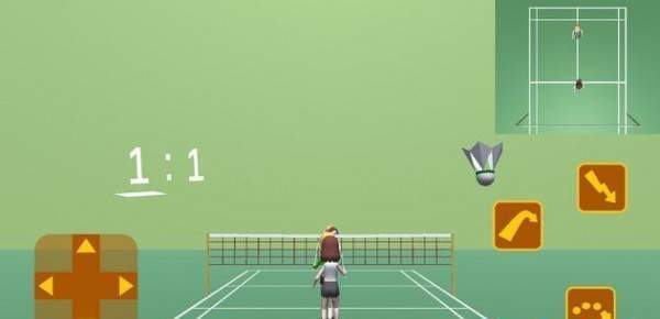 羽球双打游戏截图1