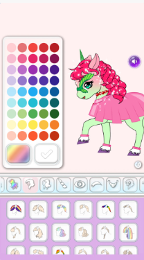 独角兽头像制作器游戏截图3