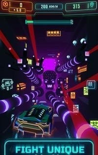 霓虹灯飞行汽车游戏截图1