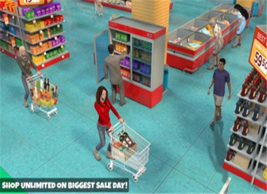 女生超市疯狂购物游戏截图1
