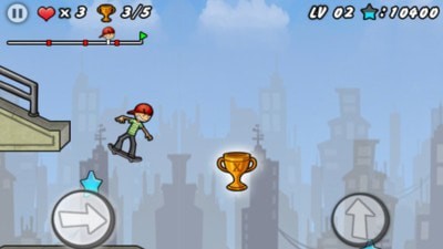 障碍滑板游戏截图2