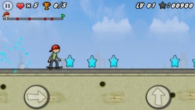 障碍滑板游戏截图3