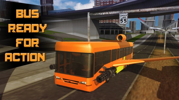 未来的飞行公共汽车赛游戏截图3