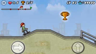 障碍滑板游戏截图1