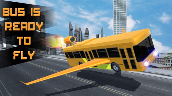 未来的飞行公共汽车赛游戏截图4