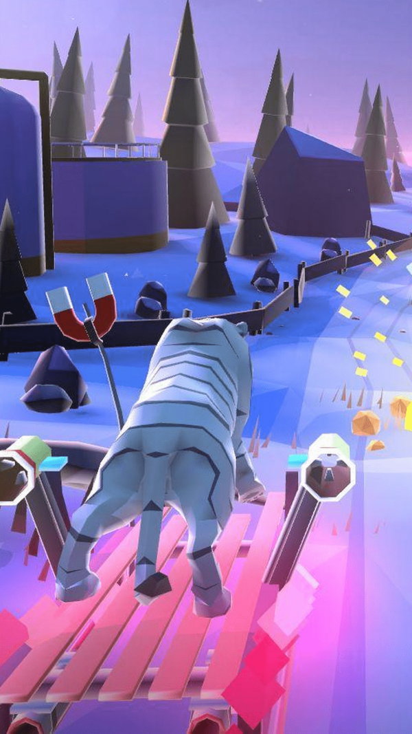 动物滑雪冒险游戏截图1