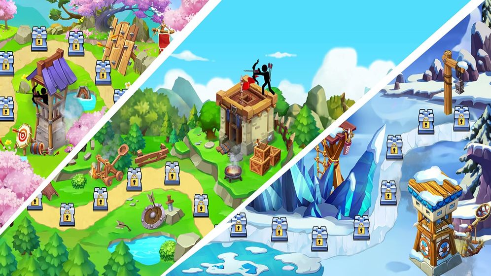 火柴人炮塔之王游戏截图3