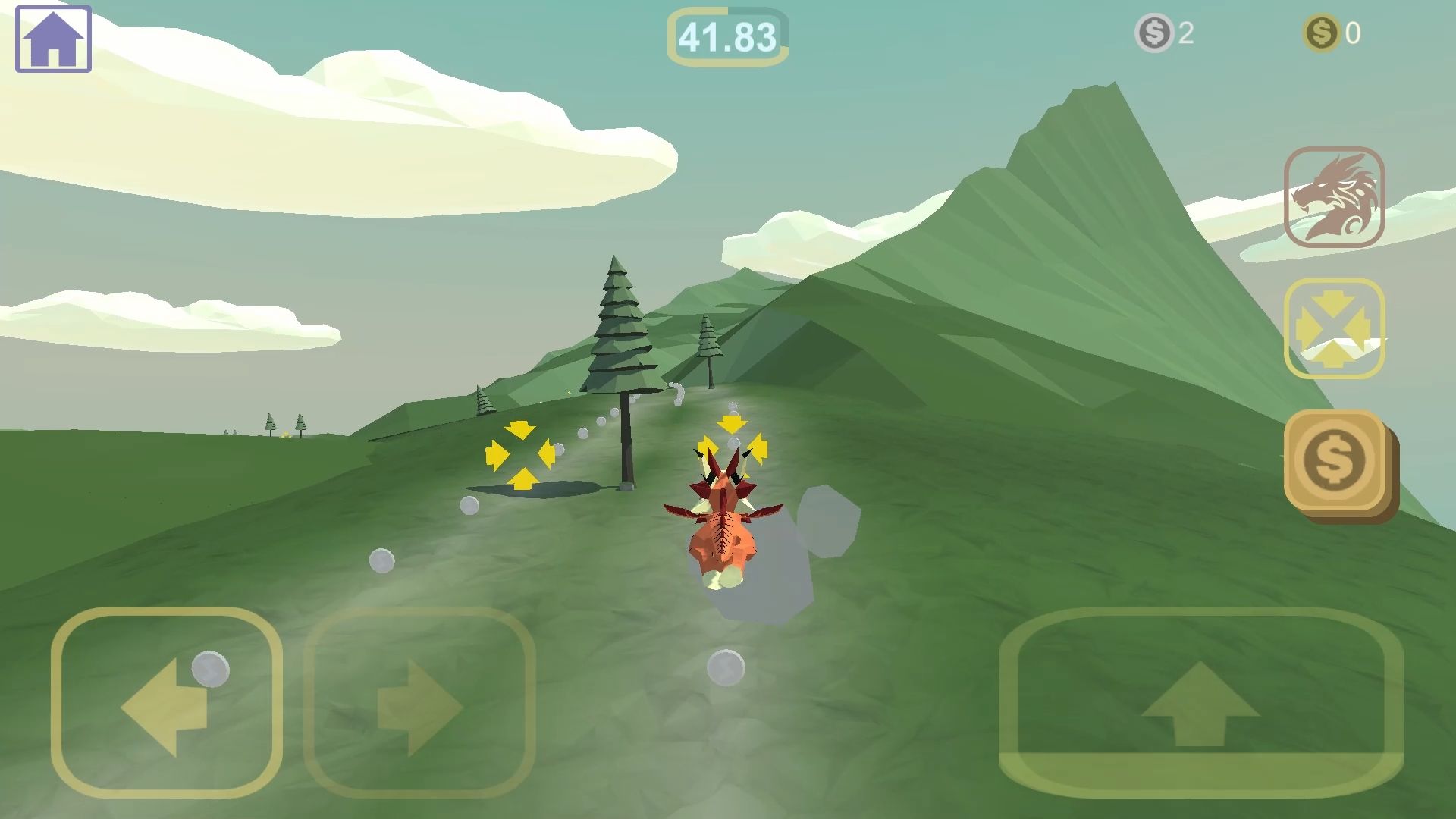 奔跑小恐龙游戏截图1