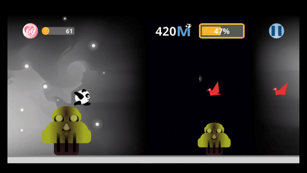 滚动熊猫游戏截图3