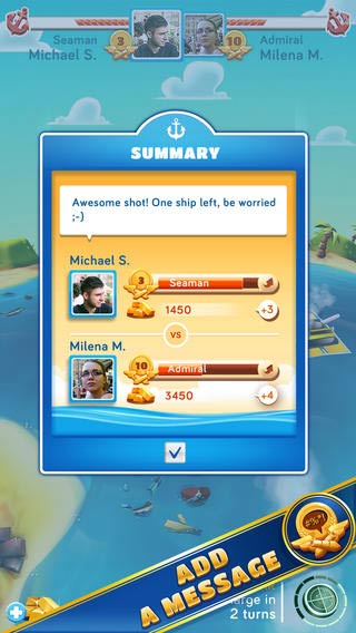 和朋友展开海战游戏截图2