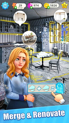 快乐合并之家无限金币版游戏截图1