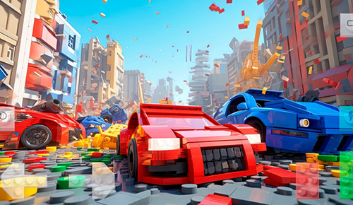 积木汽车碰撞无限货币版游戏截图1