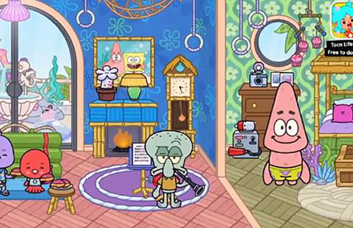 托卡世界海绵宝宝官方正版游戏截图2