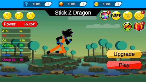 火柴人之神2无限金币版游戏截图1