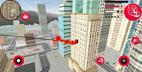 火柴人绳索英雄钢铁侠无广告无限等级游戏截图3