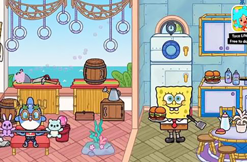 托卡世界海绵宝宝官方正版游戏截图1