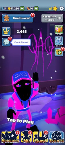 地铁跑酷QAQ2.0版本游戏截图1