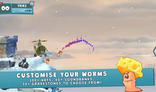 百战天虫安卓版游戏截图1