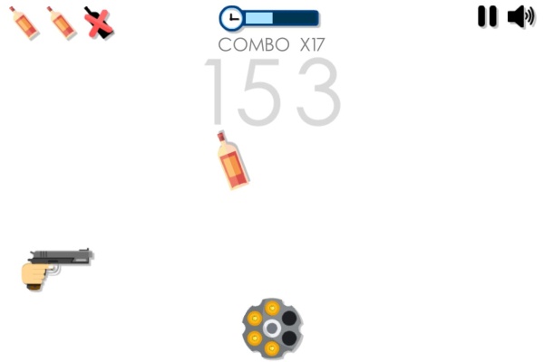 瓶子射击游戏截图5