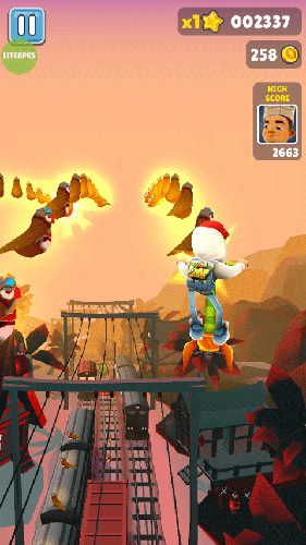 地铁跑酷小鸟金币版本游戏截图1