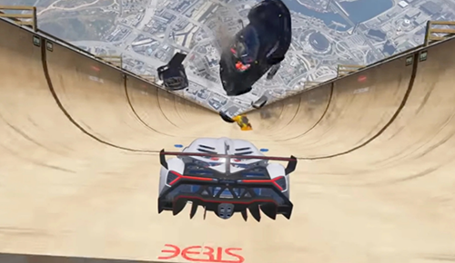 汽车特技比赛游戏截图1