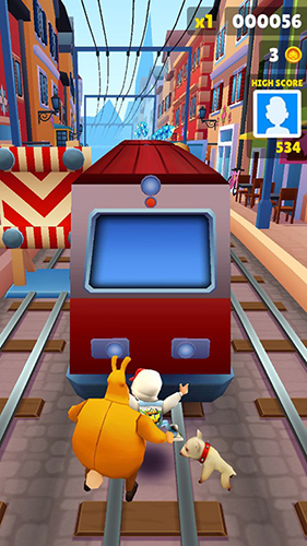 地铁跑酷孤独鹰专属版本游戏截图2