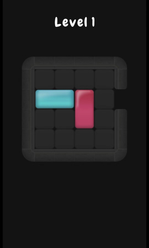 滑动蓝色的方块-游戏截图2