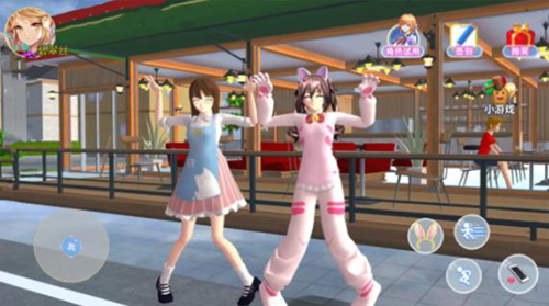 樱花校园粉色少女最新版游戏截图1