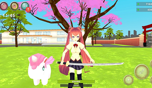 动漫高中模拟器无限金币钻石版游戏截图1