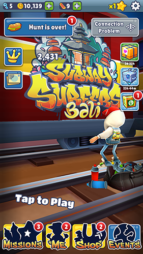 地铁跑酷巴厘岛国际版游戏截图1