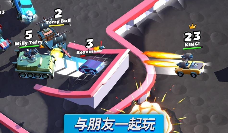 疯狂撞车王无限金币钻石版2022游戏截图2