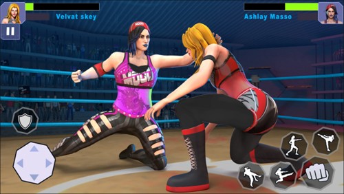 坏女孩街头摔跤游戏截图4