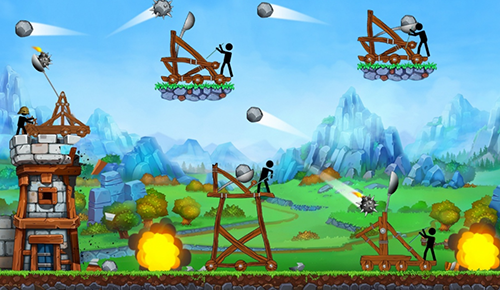 火柴人投石车中文版游戏截图2