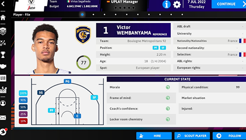 国际篮球经理汉化版游戏截图4