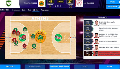 国际篮球经理汉化版游戏截图2