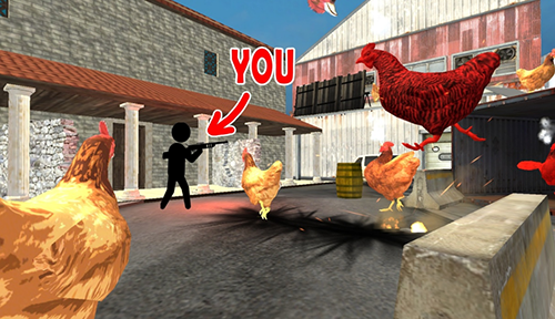 射击公鸡无限金币版游戏截图1