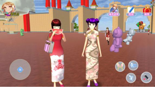 樱花校园粉色少女最新版游戏截图2
